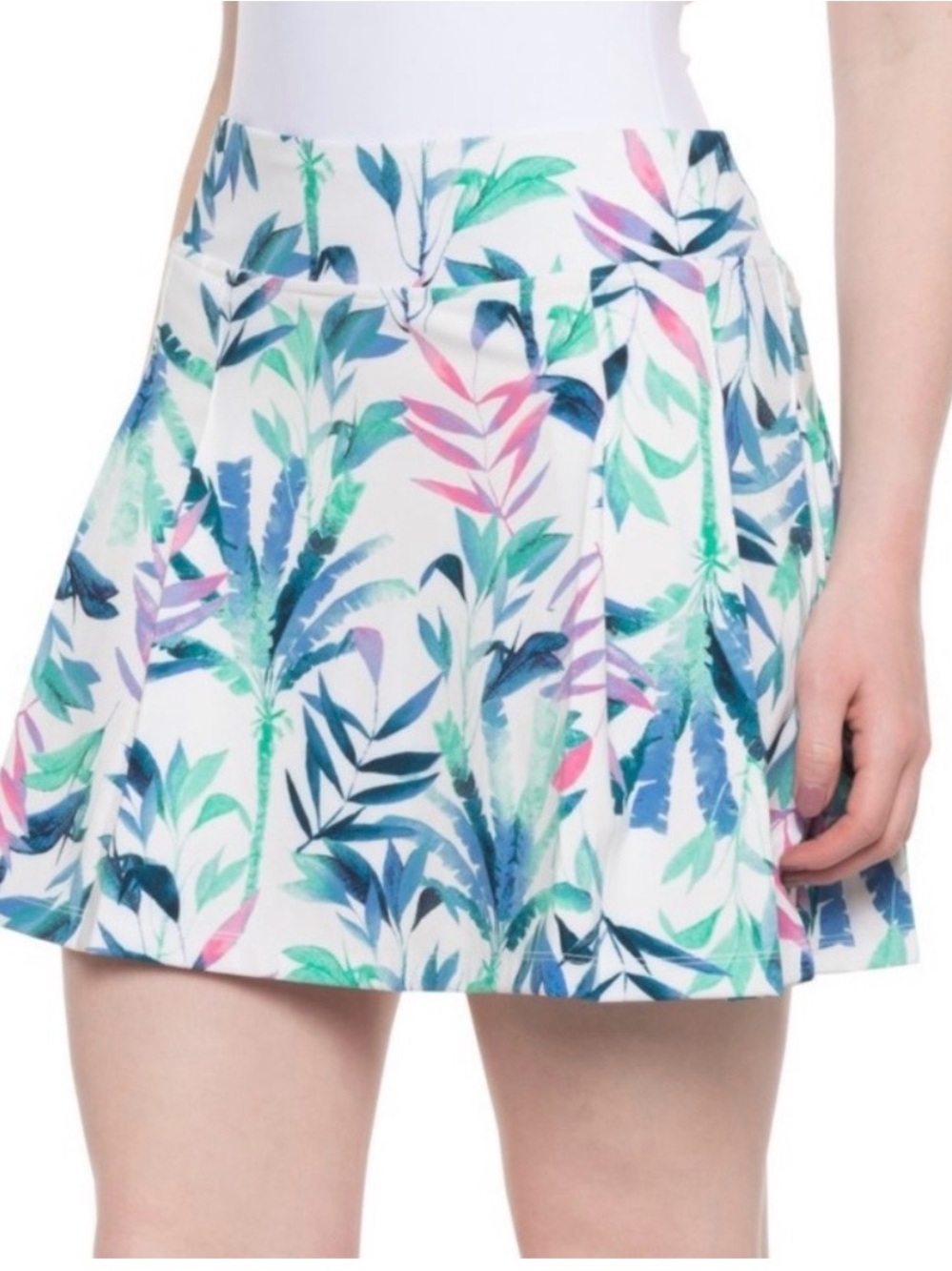 Tommy Bahama Floral Tennis Skort Size M Pickleball Athletic